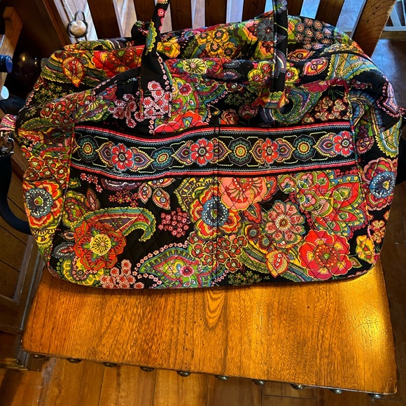 Vera Bradley Painted Paisley Weekender Duffle Bag - Picture 11 of 16